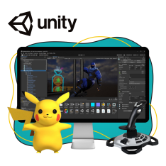 Мир игр на Unity 2D на популярном движке + AI-помощники - КИБЕРшкола программирования для детей, компьютерные курсы для школьников, начинающих и подростков - KIBERone г. Бор